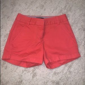 Coral Preppy Shorts- J. Crew